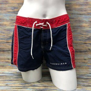 Vintage Elan Wear Vintage Budweiser Advertisements Womens Beach Shorts Size S